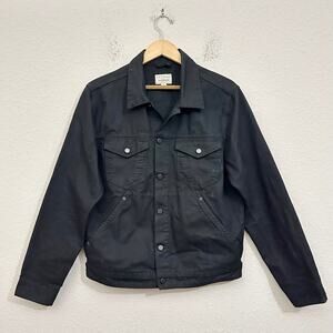 TECOVAS Waxed Canvas Trucker Jacket Onyx Cotton Grunge Western Outdoor